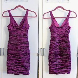 Nicole Miller - Metallic Ruched Dress (Sz: 2)